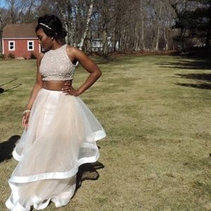 TWO PIECE PROM DRESS